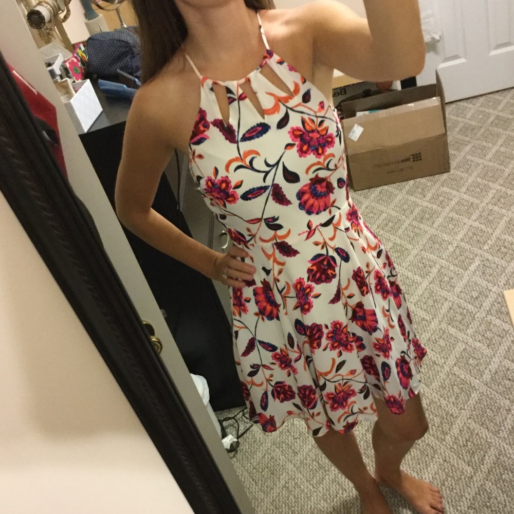 NWT Bright floral dress